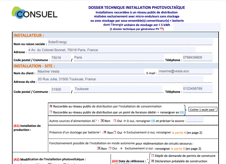 Aperçu dossier technique SC144  Consuel
