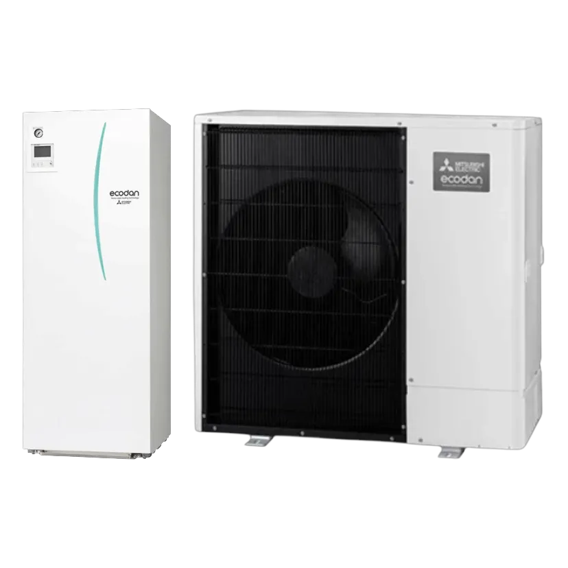 Mitsubishi Ecodan Eco Inverter Silence R290 6 Hydrosplit Mono - PAC air/eau - 5 kW (+7C/35C) - MONO 230V - CH+ECS 200 L