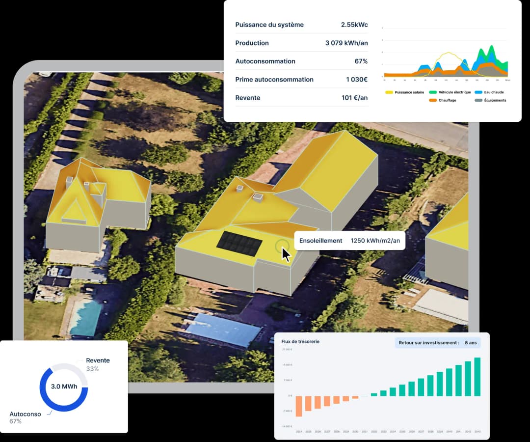 Dimensionnement photovoltaïque par IA - logiciel Vesta