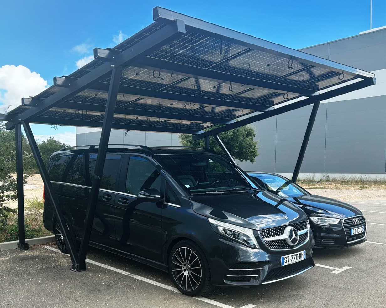 Carport solaire FSI 2 places - 6 à 8 kWc