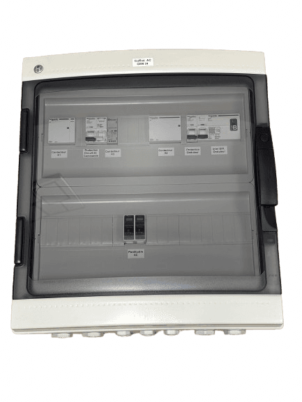 Coffret AC de découplage GEN24+ - 9kVA - Monophasé - Disjoncteur 63A + Inter. différentiel 63A 30mA Type B + Parafoudre Type 2