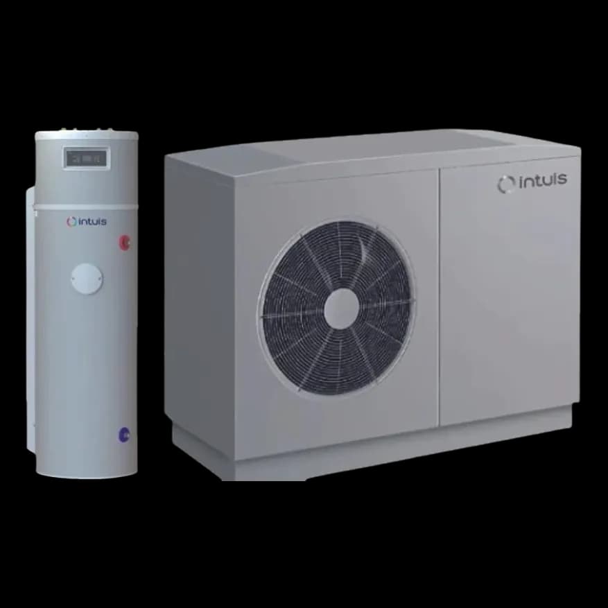Intuis HTI70 14 kW DS170D (ECS 170L) mono - PAC air/eau - 10,76 kW (+7C/35C) - MONO 230V - CH+ECS - MONOBLOC