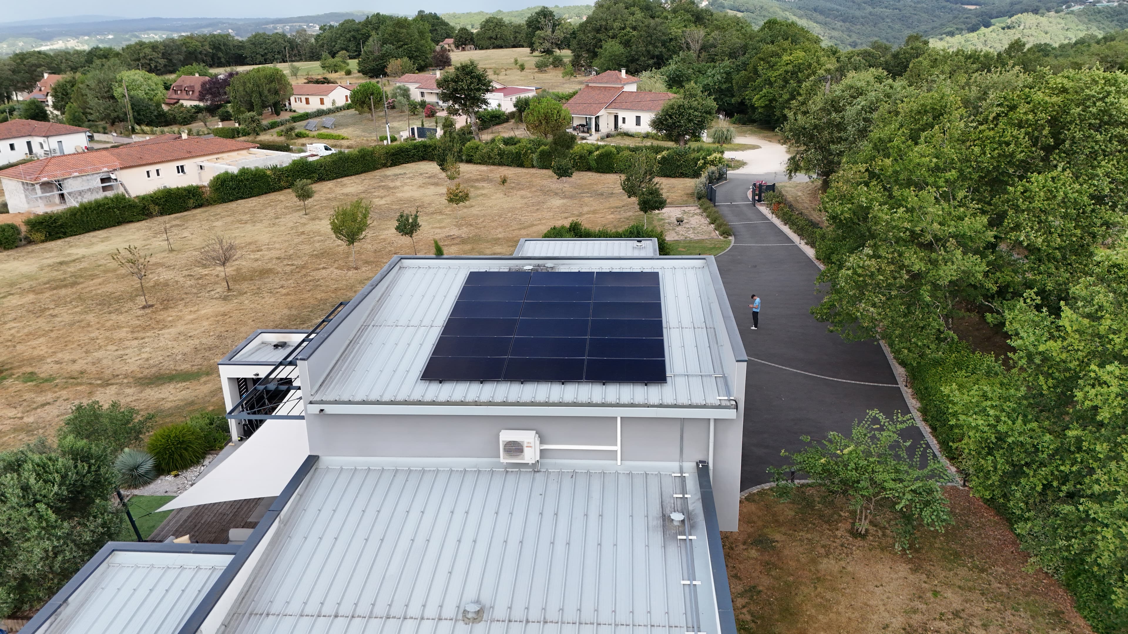 Installation photovoltaïque de 9 kWc à Lunan