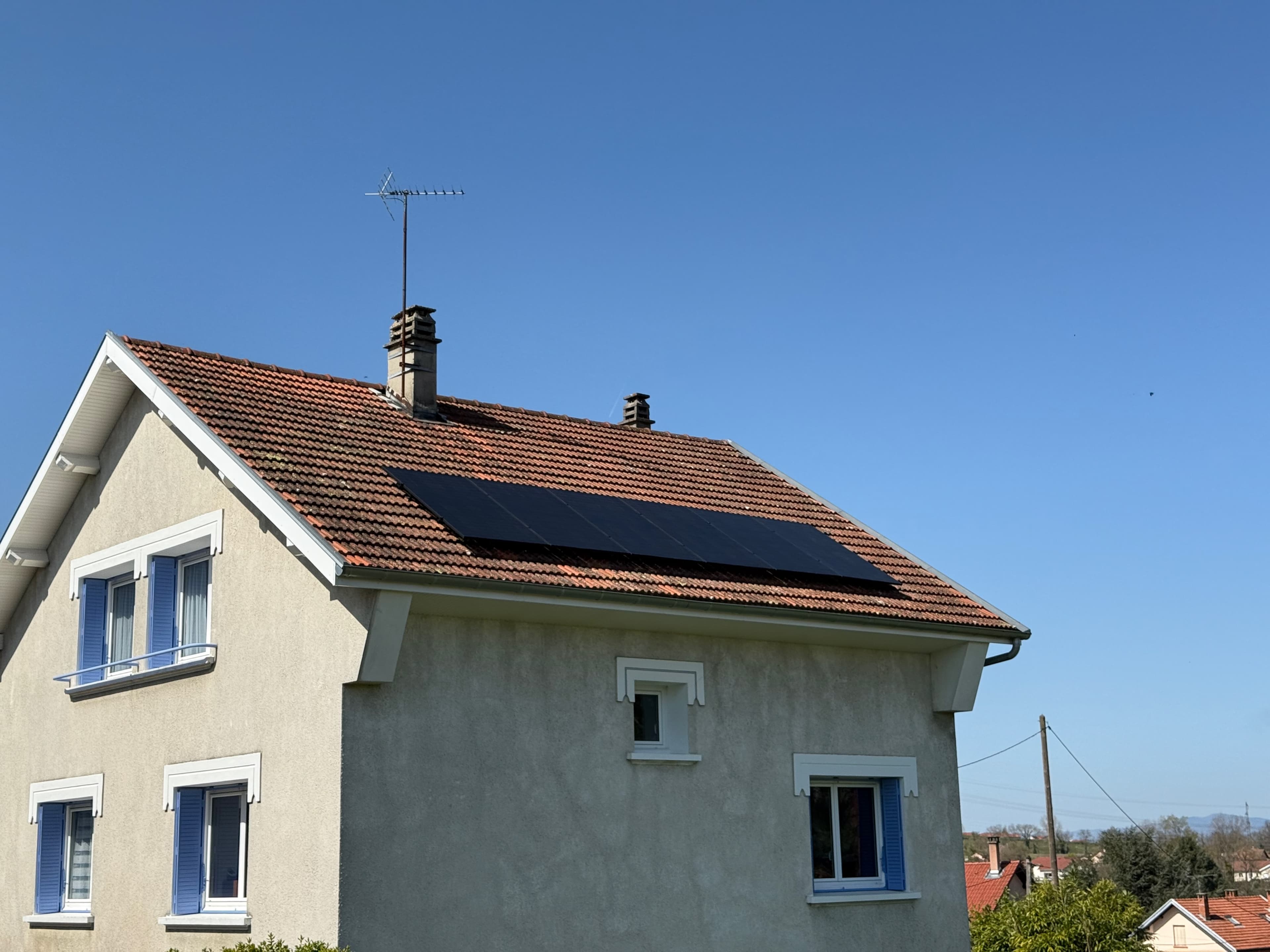 Installation photovoltaïque de 3 kWc à La Bâtie-Montgascon (38)