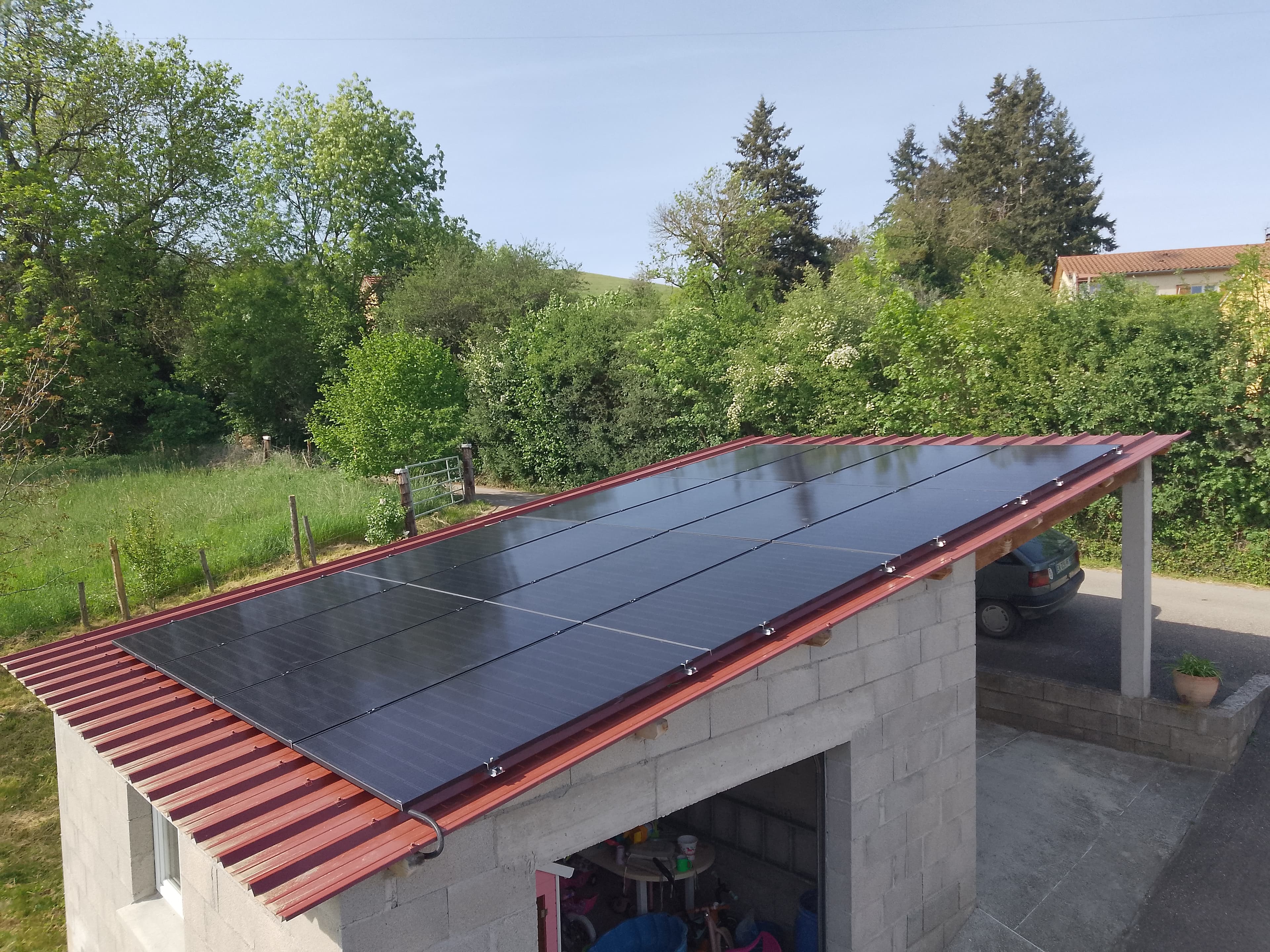 Installation photovoltaïque de 8.0 kWc à Bussières