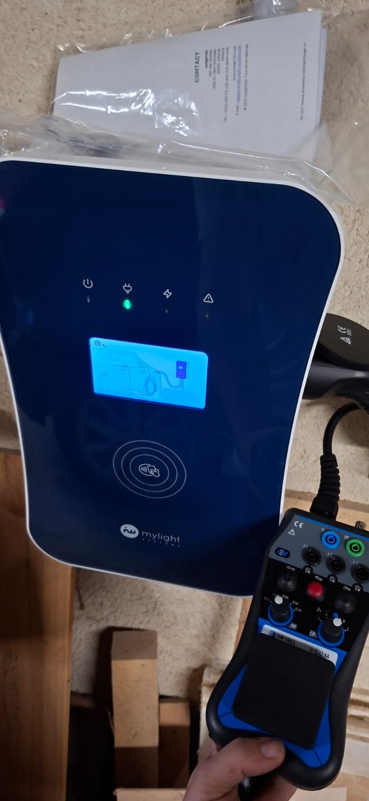 Installation borne de recharge