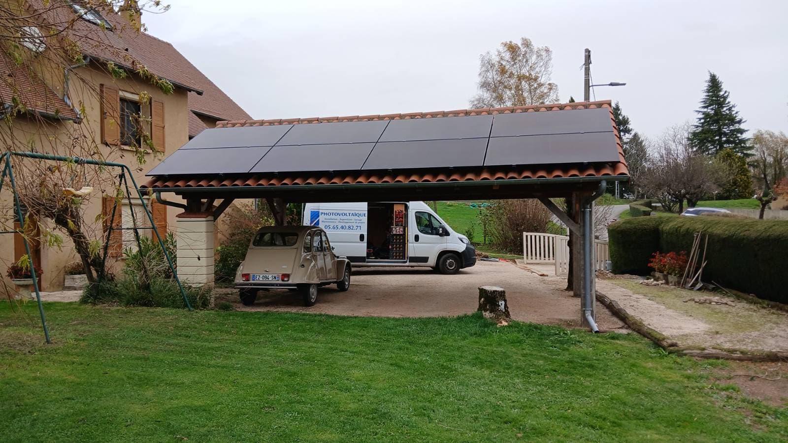 Installation photovoltaïque de 4.0 kWc à Molières