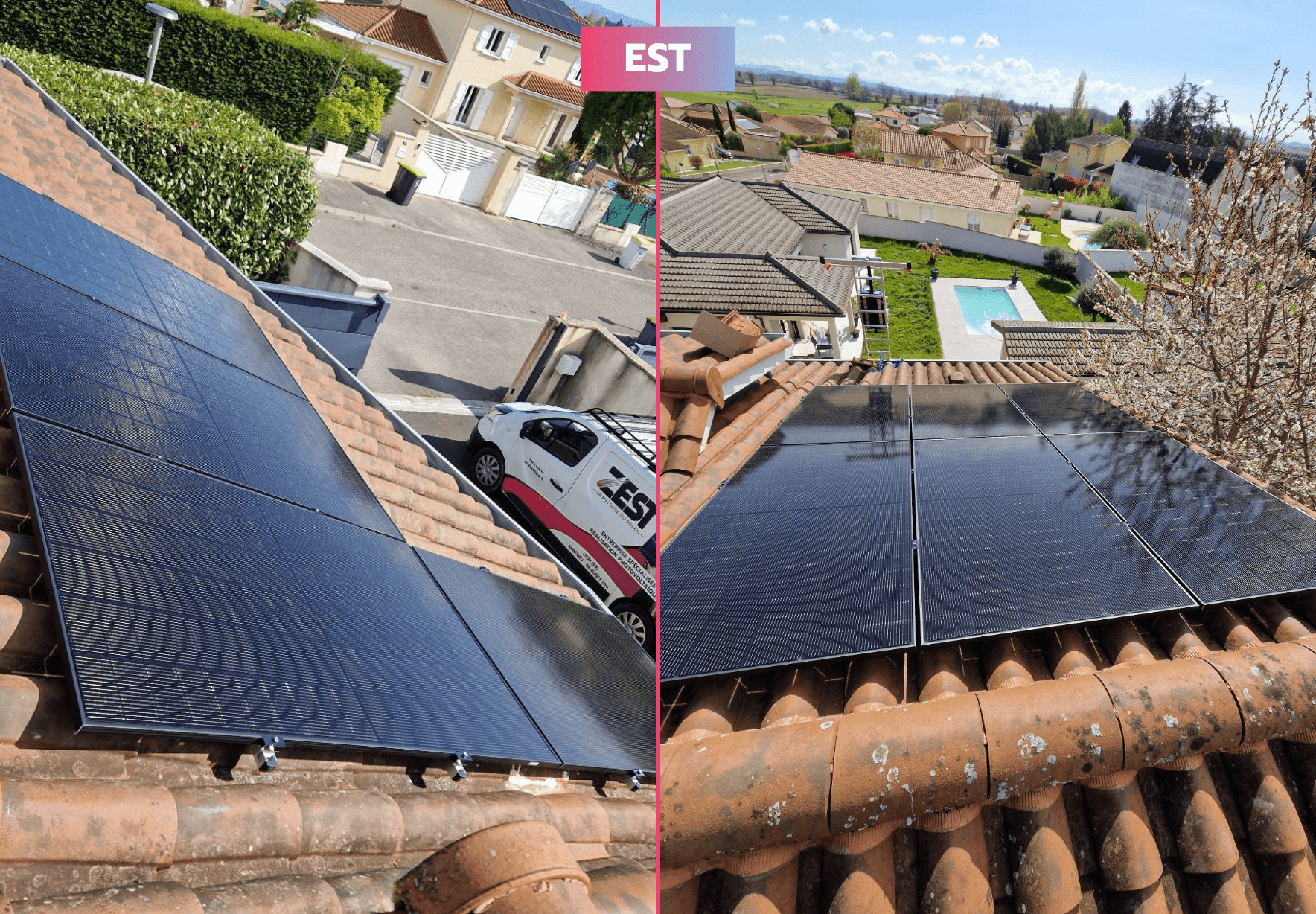 Installation photovoltaïque de 9.5 kWc à Villette-d'Anthon