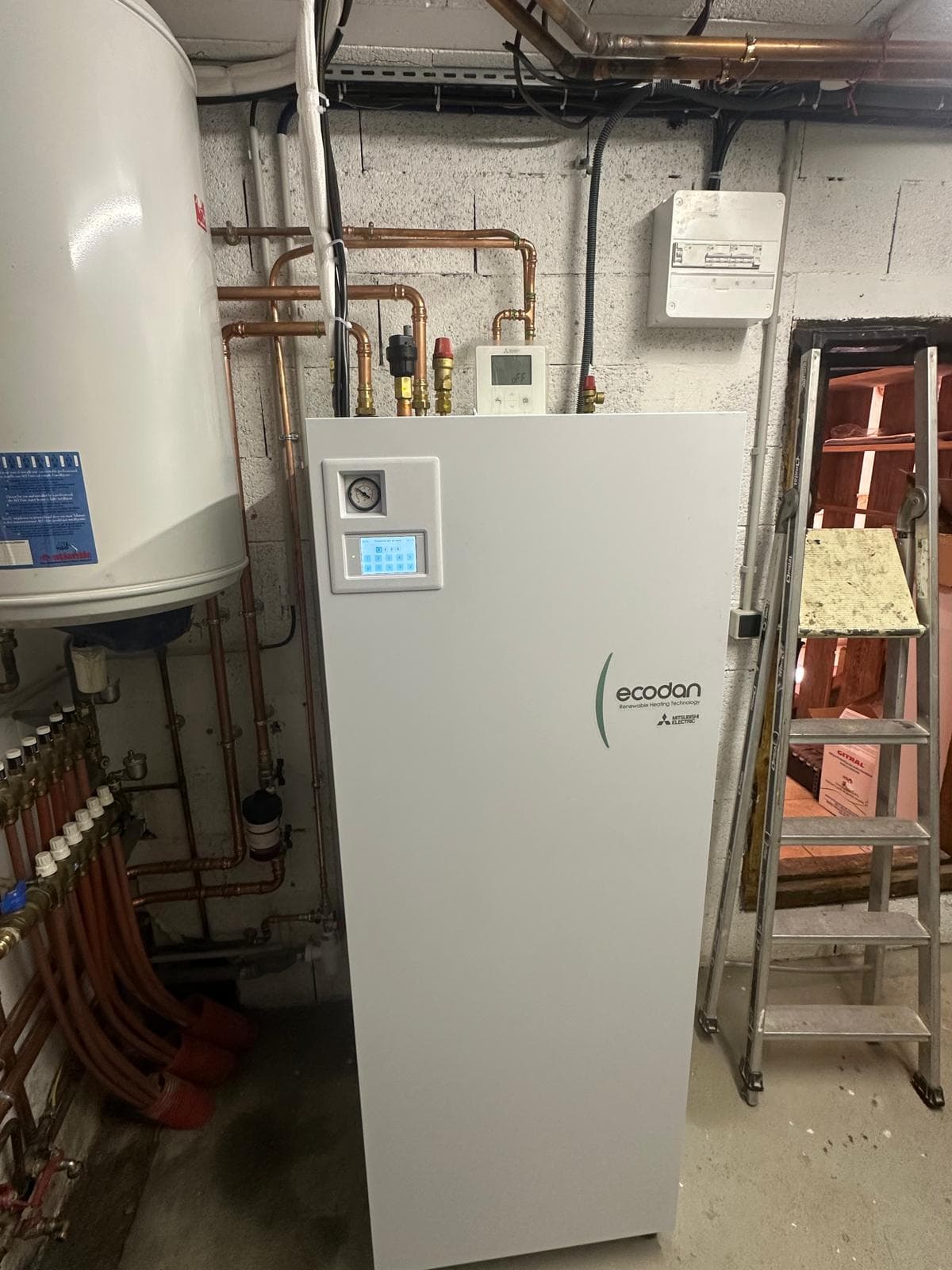 Pompe à chaleur air-eau MITSUBISHI de 12 kW à Champagny-en-Vanoise (73)