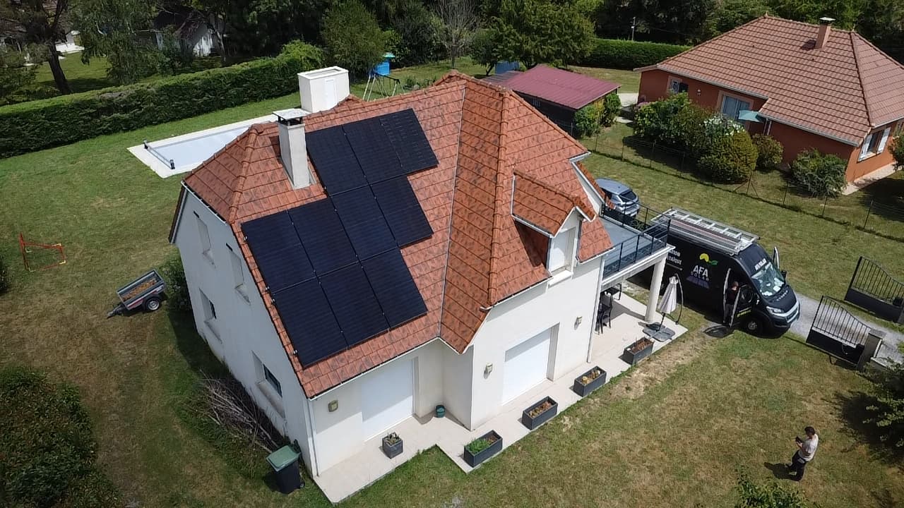 Installation photovoltaïque de 8.82 kWc à Thèze