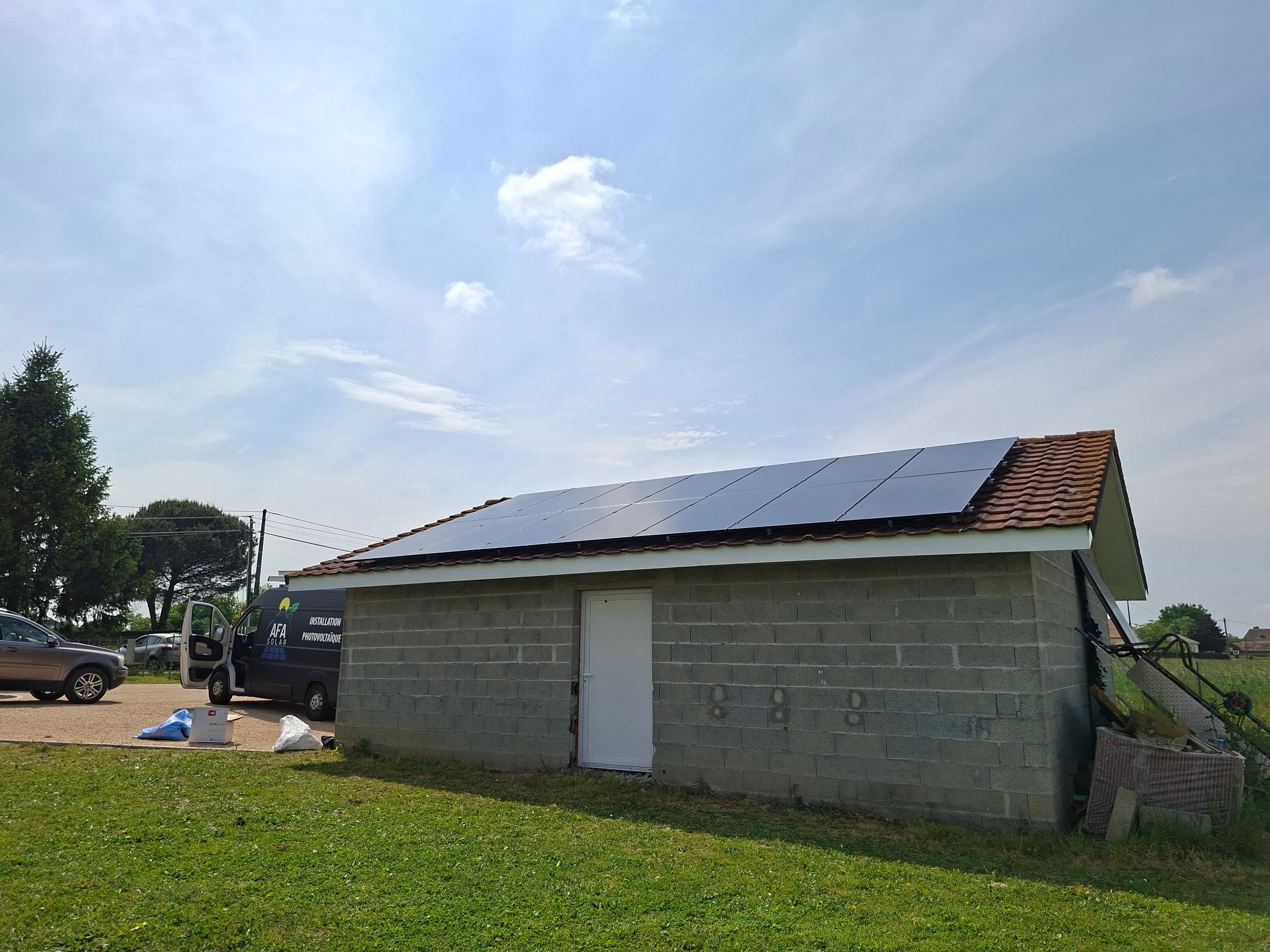 Installation photovoltaïque de 7.0 kWc à Malaussanne