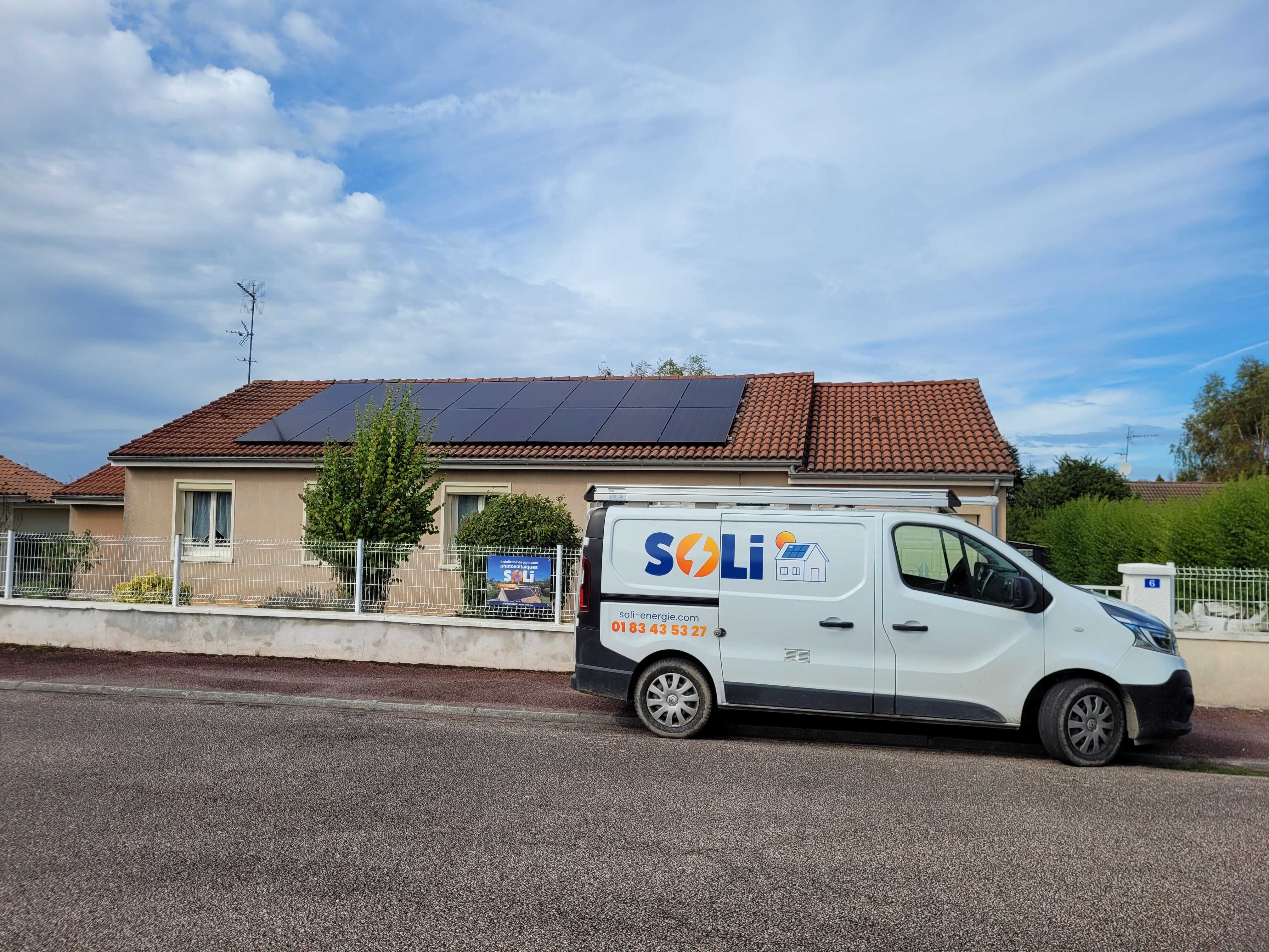 Installation photovoltaïque de 7.0 kWc à Verneuil-sur-Vienne