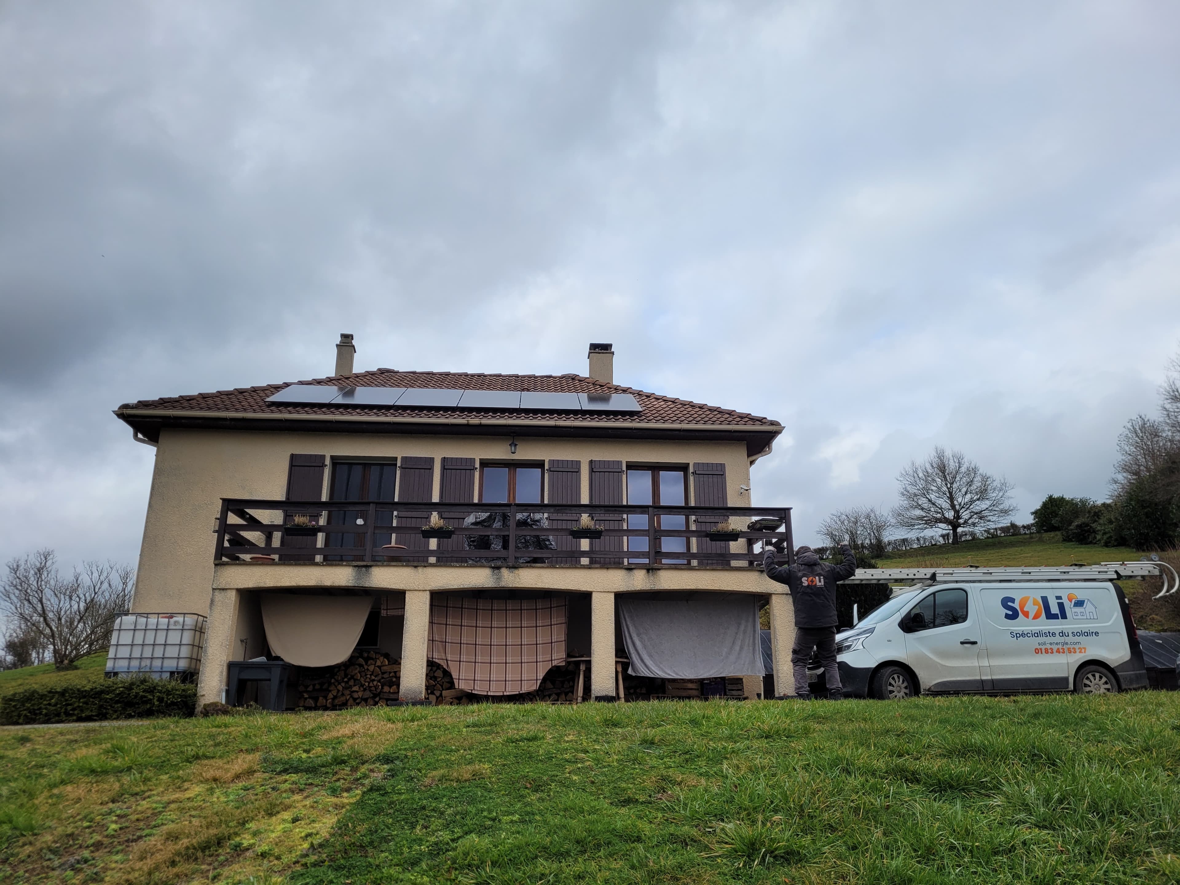 Installation photovoltaïque de 3.0 kWc à Moutier-d'Ahun