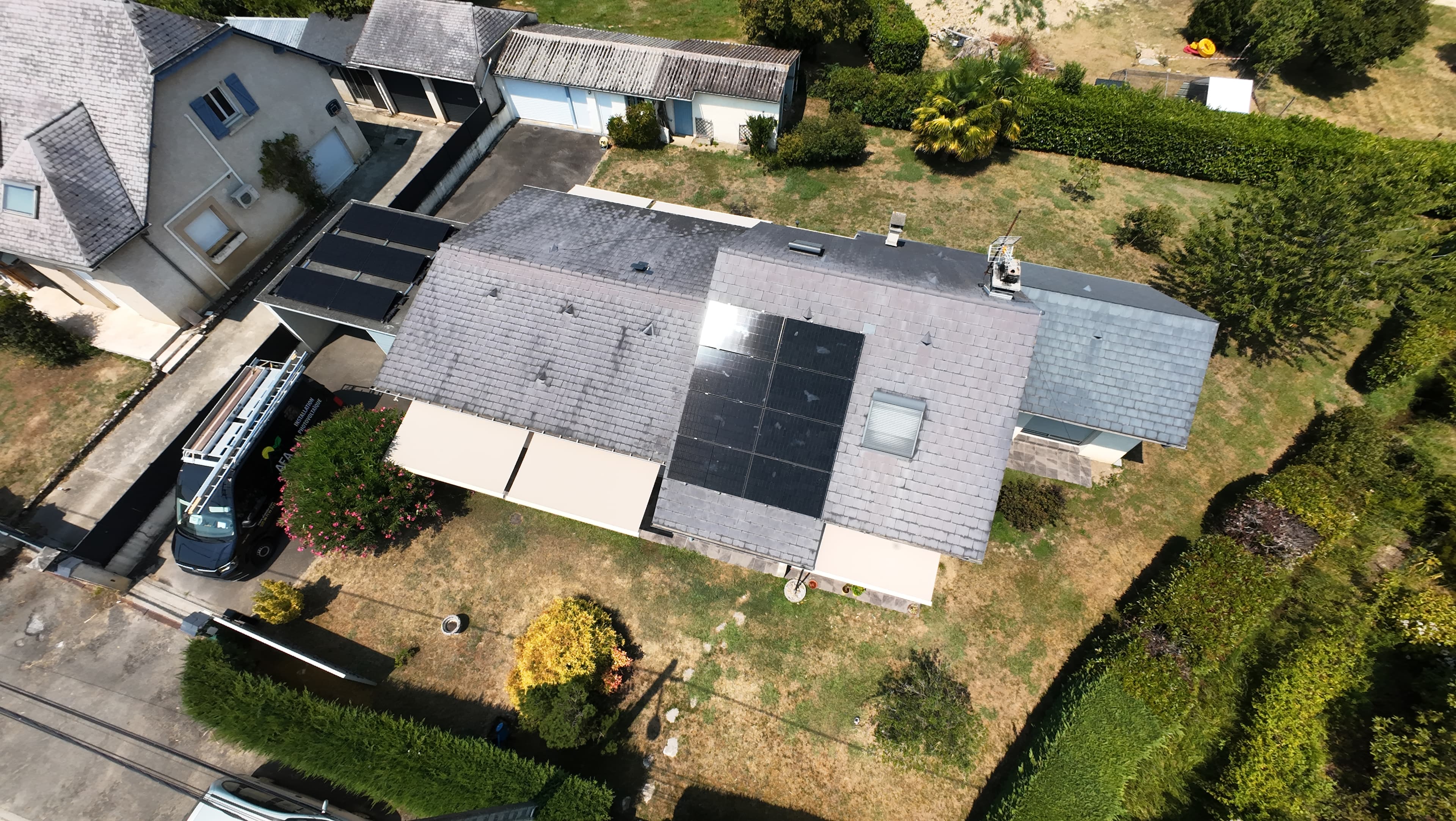 2 systèmes de pose pour cette installation de 7 kWc