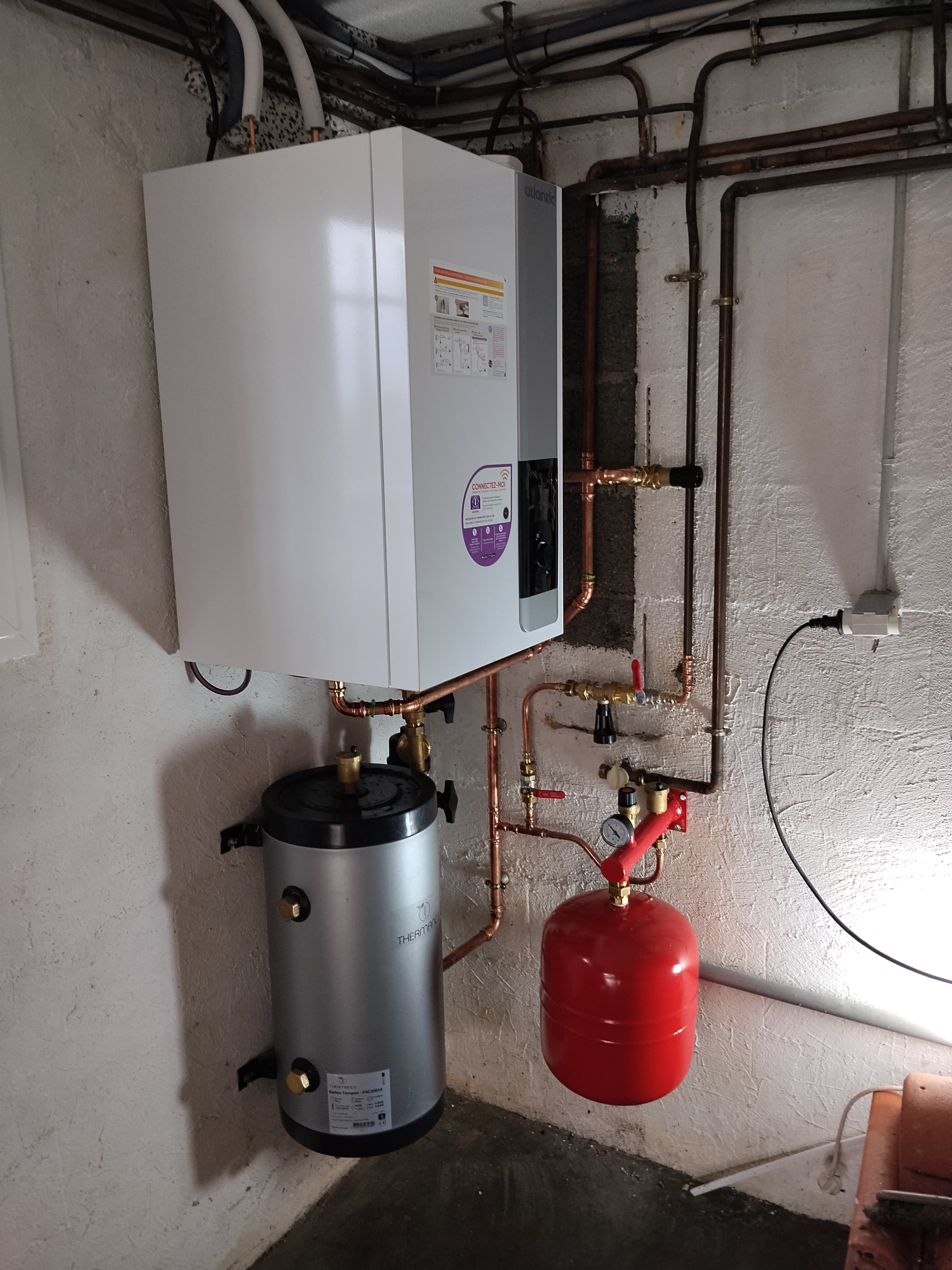 Pompe à chaleur air-eau de 8 kW à La Ricamarie