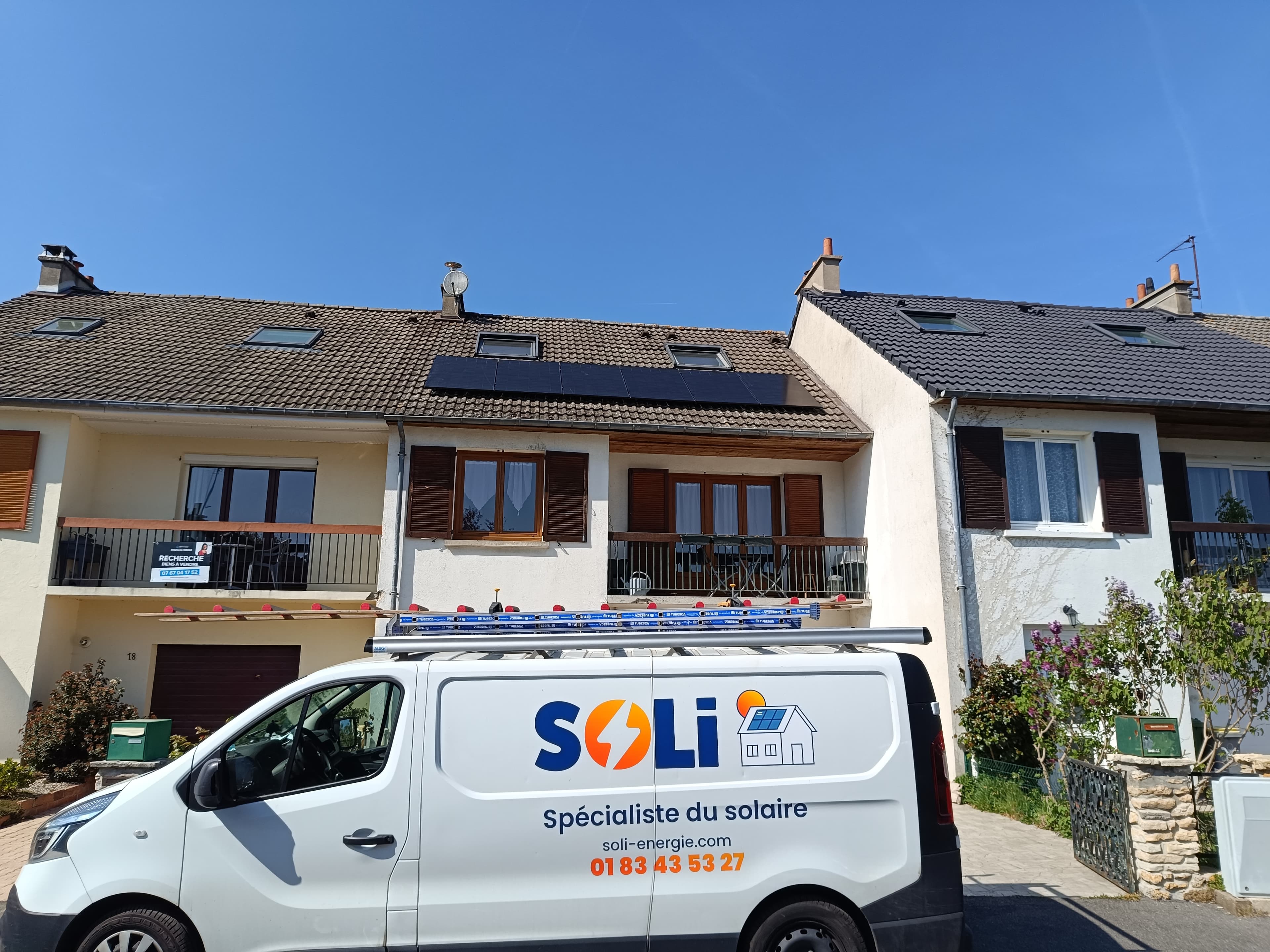 Installation photovoltaïque de 3.0 kWc à Vert-le-Grand