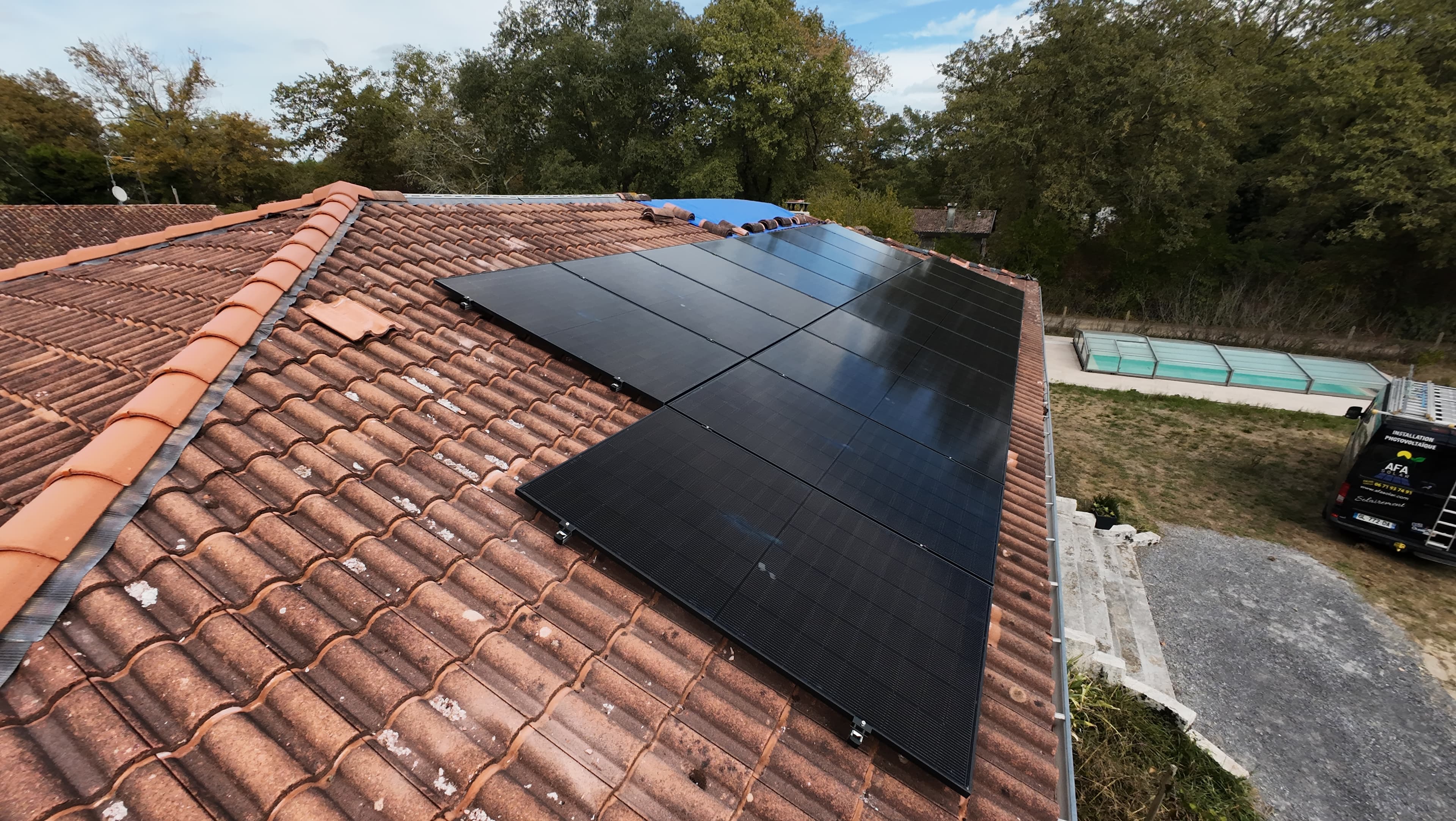 Installation avec solution de stockage
