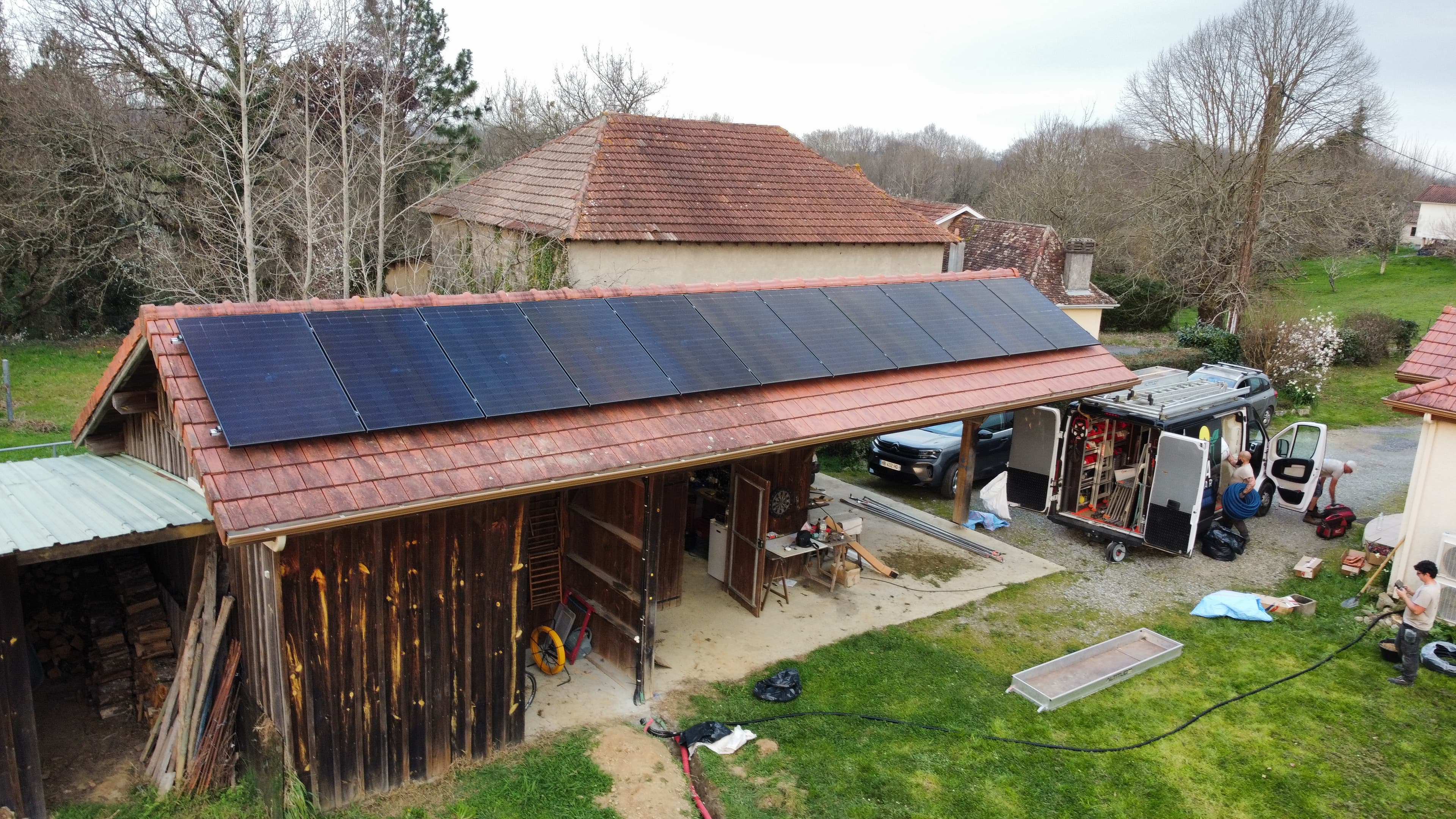 Installation de 7.04 kWc à Sallespisse